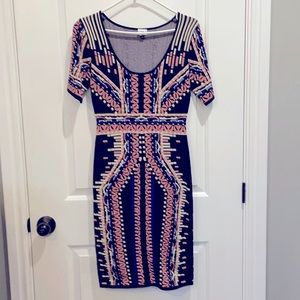 SOLD Patterned bodycon dress